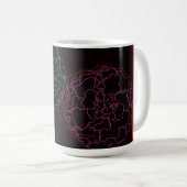 Mädchen mit Ringelblumen-Afro-Puffs Kaffeetasse (VorderseiteRechts)