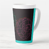 Mädchen mit Ringelblumen-Afro-Puffs Milchtasse (Rechte Ecke)