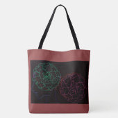 Mädchen mit Ringelblumen-Afro-Puffs Tasche (Rückseite)