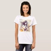 Mädchen mit Rockmusik T-Shirt (Vorne ganz)