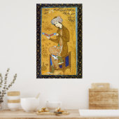 Mädchen mit Rollen - Reza Abbasi - c1600 Poster (Küche)