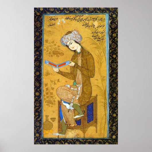 Mädchen mit Rollen - Reza Abbasi - c1600 Poster (Vorne)