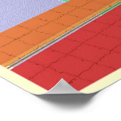 Mädchen mit rosa Schirm Poster (Ecke)