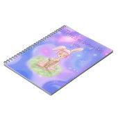 Mädchen mit rosafarbenem Hasen Notizblock (Linke Seite)