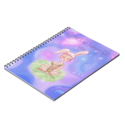 Mädchen mit rosafarbenem Hasen Notizblock (Linke Seite)