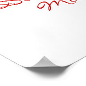 Mädchen mit Rose Poster (Ecke)