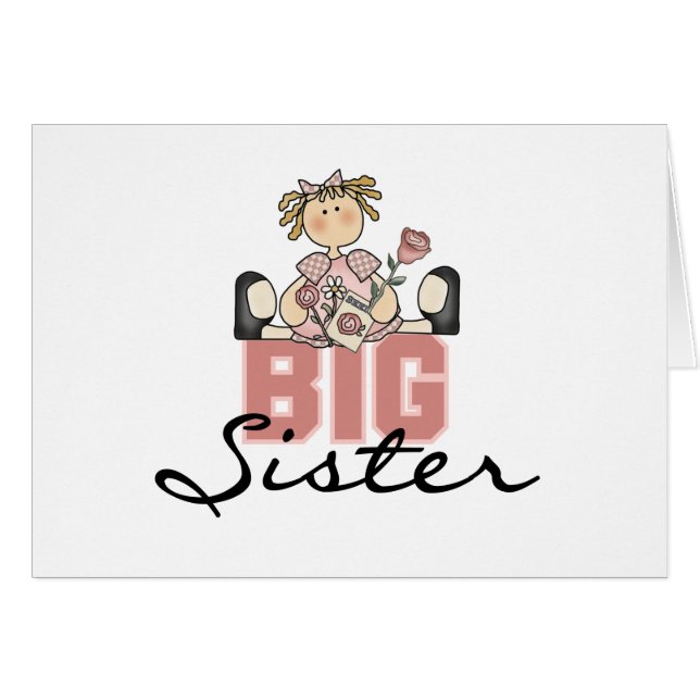 Mädchen mit Rosen-großer Schwester (Vorderseite (Horizontal))