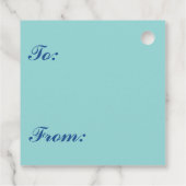 Mädchen mit Rote Rose Beret treu sein zu Ihnen Geschenkanhänger (Rückseite)