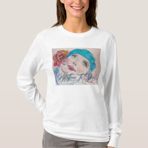 Mädchen mit Rote Rose Beret wahr sein, dass Sie S T-Shirt