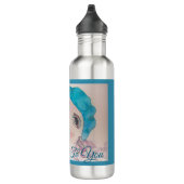 Mädchen mit Rote Rose Beret Wasserfarbe wahr sein Edelstahlflasche (Rechts)