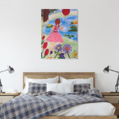 Mädchen mit rotem Ballon Leinwanddruck (Insitu (Schlafzimmer))