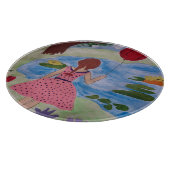 Mädchen mit rotem Ballon Schneidebrett (Ecke)