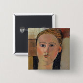 Mädchen mit rotem Haar, 1915 Button (Vorne & Hinten)