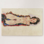 Mädchen mit Roten Gartern | Egon Schiele | Puzzle (Horizontal)