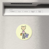 Mädchen mit Rucksack Magnet (In Situ (Geschirrspüler))