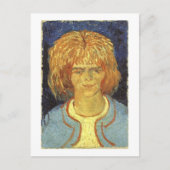 Mädchen mit Ruffled Hair, Vincent Van Gogh Postkarte (Vorderseite)