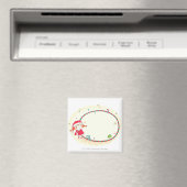 Mädchen mit Santa-Kostüm Magnet (In Situ (Geschirrspüler))