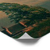 Mädchen mit Schirm Poster (Ecke)