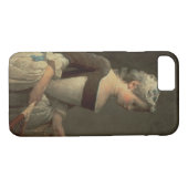 Mädchen mit Schläger und Shuttlecock Case-Mate iPhone Hülle (Rückseite (Horizontal))