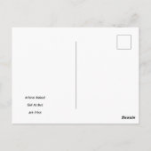Mädchen mit Schlagholz,  Postkarte (Rückseite)