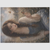 Mädchen mit Schmetterling auf dem Finger Seidenpapier (Vorderseite)