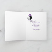 Mädchen mit Schmetterling Karte (Innenseite)