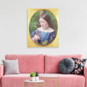 Mädchen mit Schmetterling Leinwanddruck (Insitu (Wohnzimmer))