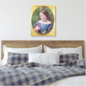 Mädchen mit Schmetterling Leinwanddruck (Insitu (Schlafzimmer))