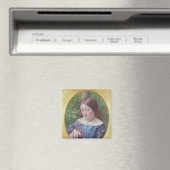 Mädchen mit Schmetterling Magnet (In Situ (Geschirrspüler))