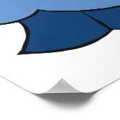 Mädchen mit Schmetterling Poster (Ecke)