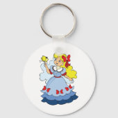 Mädchen mit Schmetterling Schlüsselanhänger (Vorderseite)