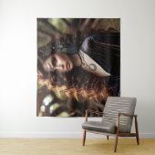 Mädchen mit Schmuck Wandteppich (Beispiel)