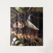 Mädchen mit Schmuck Wandteppich (Vorderseite)