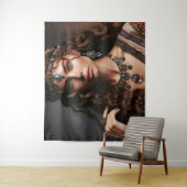 Mädchen mit Schmuck Wandteppich (Beispiel)