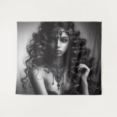 Mädchen mit Schmuck Wandteppich (Vorderseite (Horizontal))