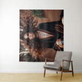 Mädchen mit Schmuck Wandteppich (Beispiel)