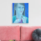 Mädchen mit Schokolade 2011 Leinwanddruck (Insitu (Wohnzimmer))