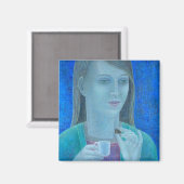 Mädchen mit Schokolade 2011 Magnet (Vorderseite/Rückseite)