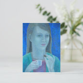 Mädchen mit Schokolade 2011 Postkarte (Stehend Vorderseite)