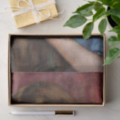 Mädchen mit schönem Long Brown Haar Seidenpapier (Geschenk)