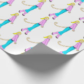 Mädchen mit Schwanz Geschenkpapier (Ecke)