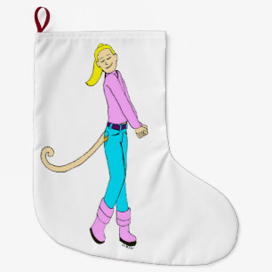 Mädchen mit Schwanz Großer Weihnachtsstrumpf