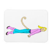 Mädchen mit Schwanz Magnet (Horizontal)