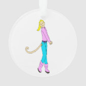 Mädchen mit Schwanz Ornament (Rückseite)