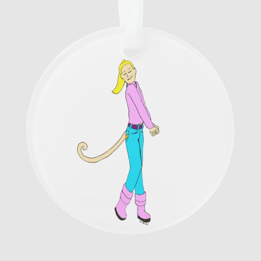 Mädchen mit Schwanz Ornament (Rückseite)