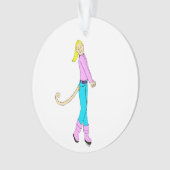 Mädchen mit Schwanz Ornament (Vorderseite)
