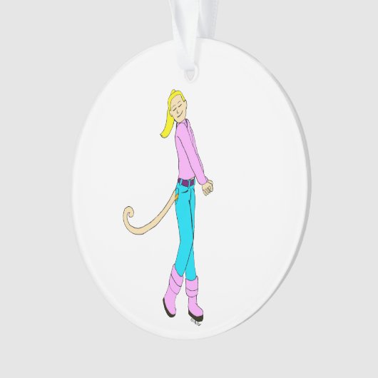 Mädchen mit Schwanz Ornament (Vorderseite)