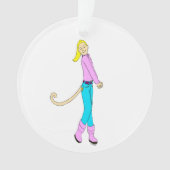 Mädchen mit Schwanz Ornament (Vorderseite)