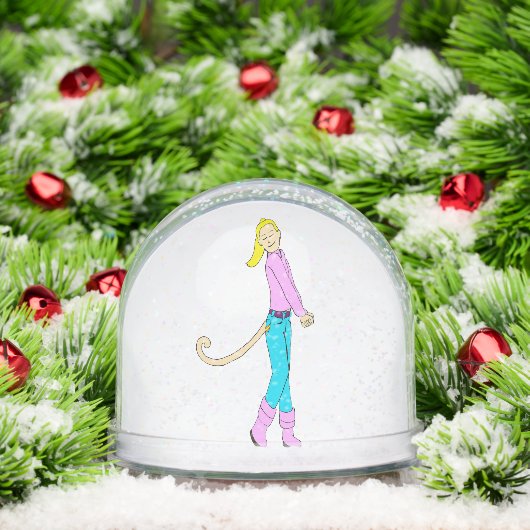 Mädchen mit Schwanz Schneekugeln (Weihnachten)