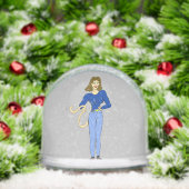 Mädchen mit Schwanz Schneekugeln (Weihnachten)